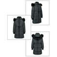 thumbnail image 7 of Women's Womens Long Down Coat Jacket Thicken Coat with Trim Removable Hood, 7 of 7