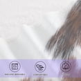 thumbnail image 4 of White Brown Print Cow Towels Highly Absorbent Cotton Towels Set of 2, Premium Spa & Hotel Quality Quick Dry Towel Set 54 x 27 Inches, 4 of 7