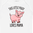 thumbnail image 4 of Inktastic This Little Piggy Loves Mama- cute Boys or Girls Baby Bodysuit, 4 of 5