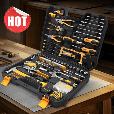 KRKZ Portable Steel Repair Tool Set Multipurpose Hand Tool Household Kit, 78Pcs