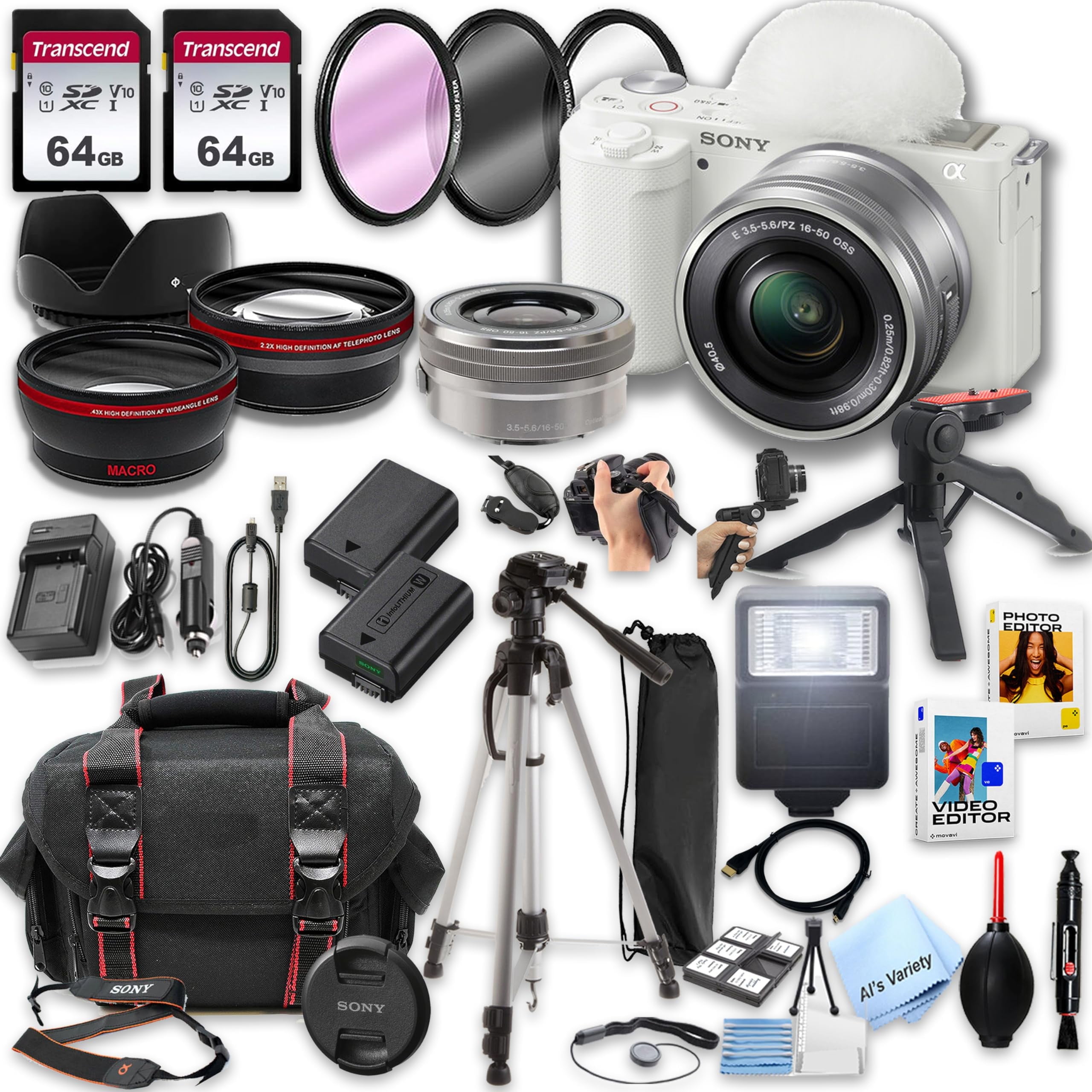 Restored Sony Alpha a6000 Mirrorless Digital Camera w/ 16-50mm and