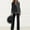 Black, variant on Baqcunre Sweatsuits Women 2 Piece Outfit,Women 2 Outfits Casual Long Sleeve Top Loose Wide Leg Pants Trousers Two Set Suit Black