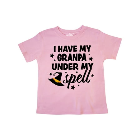 

Inktastic I Have My Granpa Under My Spell with Cute Witch Hat Gift Toddler Boy or Toddler Girl T-Shirt