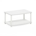 thumbnail image 2 of Furinno TURN-N-TUBE No Tools 2-Tier Elevated TV Stands in White/White, 2 of 6