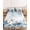 Blue, variant on King Size Fitted Sheet Set - Blue White Pumpkins 3 Piece Bedding Sets 16" Deep Pocket Fitted Sheet with 2 Pillowcases, Thanksgiving Fall Blue Eucalyptus Leaves Brushed Microfiber Hotel Bed Sheets