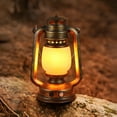 thumbnail image 6 of D.FAMILY Bronze Vintage LED Lanterns，Rechargeable Dancing Flame Lanterns Decorative Outdoor&Indoor, 6 of 10