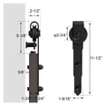 thumbnail image 3 of Sliding Barn Door Track Hardware Kit, Antique Style Hanger Rail System Arrow Shape Door Pulley Set For Single Door ,Easy to Install, 3 of 6