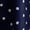 Navy Blue, variant on Women's Maxi Dress in Brown Polka Dot with Asymmetrical Neckline Brown M