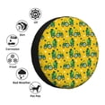 thumbnail image 5 of Spare Tire Cover, Checkered tractor St Patrick's yellow Wheel Cover Tire Covers for Trailers Car Truck Camper Universal Tire Covering Fits Diameter 16 inch, 5 of 7