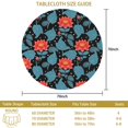thumbnail image 3 of Pioneer Flower Floral Print Pattern Round Tablecloth 60 X 60 Inch, Wrinkle Resistant Wipeable Table Cloth for Kitchen Dining Picnic Patio Party, 3 of 6