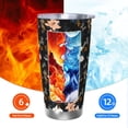 thumbnail image 6 of Logiee Lilies Flowers Print 20OZ Car Cup with Lid, Stainless Steel Vacuum Insulated Double Wall Travel Tumbler, Durable Insulated Coffee Mug,Thermal Cup with Straw-Straw Two-piece Set, 6 of 8