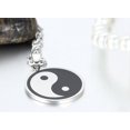 thumbnail image 3 of Collar con colgante de acero inoxidable con símbolo Yin Yang en blanco y negro Taijitu Ying para hombre, adornos navideños, regalos Xemadio CJWUS-4857, 3 of 4