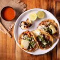 thumbnail image 2 of La Banderita Comalera® Street Taco Birria Spiced Corn Tortillas - Zero Trans Fat or Colesterol - 4.5" - 18 Count, 13.9 oz. - 4 Packs with ValorServe™ Mini Kitchen Utensil - Low Carb Tortillas, 2 of 7