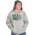 thumbnail image 3 of Woodsy Owl Slogan Give a Hoot Zip Up Hoodie Men's Women's Brisco Brands S, 3 of 6