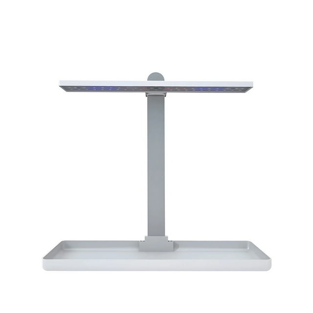 Lampe de Bureau LED 15W pour Plantes d'Intérieur Spectre Complet avec Minuterie Hauteur Réglable Luminosité Réglable pour Semis