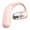 Pink, variant on White Single Ear Hook Bluetooth Headset With Noise Cancelling Microphone For Driving Office And Hands Free Calling Lightweight White