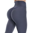 thumbnail image 1 of QRIC Sexy Women's 3D Stripe Texture Leggings Booty Yoga Pants High Waist Ruched Workout Butt Lifting Pants Tummy Control Push Up, 1 of 6