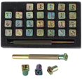 thumbnail image 2 of 27 PCS Alphabet Stamp Punch Set, Professional Capital Letter Stamp Punch Set, Leather Craft Letter Stamping Tools, Imprinting Letter Stamp 6mm, Leather Art DIY Craft Tool Kit, 2 of 7
