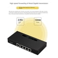 thumbnail image 4 of Conmutador Gigabit Ethernet De 5 Puertos, Miniconmutador PoE De Carcasa Metálica Para Oficina, Divisor Ethernet De Escritorio Silencioso, 78W 5 Puertos RJ45 2500Mbps 1000Mbps, 4 of 8