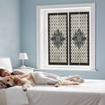 thumbnail image 3 of Retro Flowers Window Privacy Film, Boho Ethnic Retro Abstract Florals Grid Static Cling UV Sun Blocking Tint Film Heat Control Windows Films for Bedroom Bathroom, Window Stickers 17.7"x39.3", 3 of 7