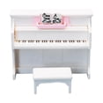 thumbnail image 2 of 6xMini Piano Con Silla Decoración BJD Para Muebles De Decoración De Casa De Muñecas 1:12, 2 of 8