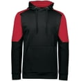 thumbnail image 3 of Holloway Sportswear XL Blue Chip Hoodie Black/Scarlet 222540, 3 of 5