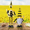 thumbnail image 3 of 2PCS Plush Bee Gnome with Telescopic Legs- Large Standing Honeybee Spring Gnomes Ornaments Tomte Elf World Bee Day Decor, Summer Bee Figurines Table Shelf Tiered Tray Decorations, Gifts for Women, 3 of 7