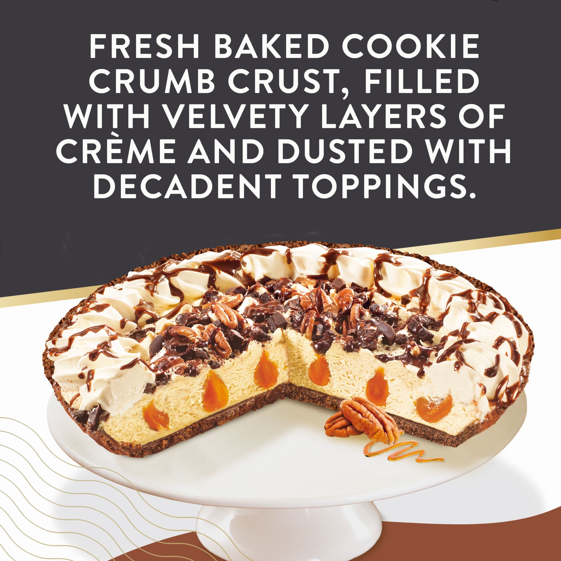 Edwards Frozen Turtle Crème Dessert Pie, 25.1 oz