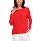 thumbnail image 1 of Remera CRZ YOGA de Algodón Pima con Cuello Bote y Mangas Largas XL, 1 of 3