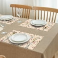 thumbnail image 3 of Pioneer Flower Floral Print Pattern Summer Placemats Table Placemats Set Of 4-Linen Kitchen Washable Placemats Table Mats 12x18 Inch Non-Slip Heat Resistant, 3 of 5