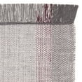 thumbnail image 5 of SAFAVIEH Montauk Sharlene Solid Striped Cotton Runner Rug, Wine/Grey, 2'3" x 7', 5 of 7