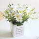 thumbnail image 4 of 1 rama de flores artificiales, margaritas con jarrón, ramo de margaritas artificiales sedosas para el hogar, oficina, decoración de bodas, centros de mesa, 4 of 5