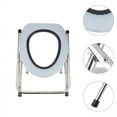 thumbnail image 3 of tamizeot Chaise Pliante pour Toilettes de Salle de Bain 100KG Tabouret Portable Réutilisable pour Personnes Âgées Hôtel Extérieur Randonnée, 3 of 6