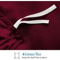 thumbnail image 5 of 700 TC 100% Egyptian Cotton Duvet set Zipper Closur Ultra Soft Durable and Fade Resistant Color Burgundy Solid size Full, 5 of 6