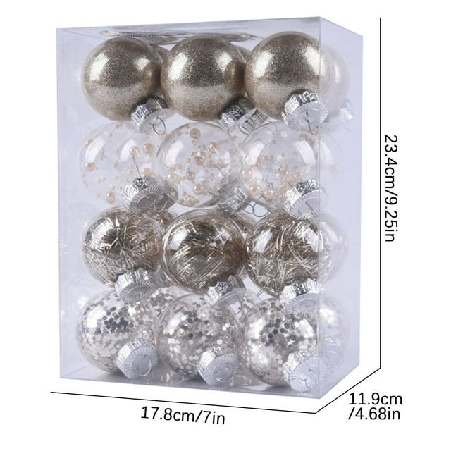 WRKEKC Clearance 24PCS Christmas Tree Ornament Pendant Party Supplies Tree Hanging Plastic