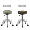 thumbnail image 5 of Fotbe Mardi Gras Surface Stool Covers Round,Waterproof Round Bar Stool Covers Bar Chair Covers Washable Stool Cushion Slipcover for 12-14 Inch Chair-, 5 of 7