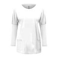 thumbnail image 5 of EDFBUYKRS Tunic Shirts for Womens Long Sleeve Tops Casual V Neck Sweaters for Women Blouses S, 5 of 5