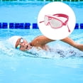 thumbnail image 3 of Naiovety Gafas de natación con correa elástica, gafas de silicona, lentes HD impermeables, gafas portátiles, gafas de natación para competición Deportes acuáticos Rosa roja Naiovety OD023496-05, 3 of 6