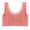 Red, variant on Women Thin Wireless Bra, Hollow Back Plus Size Bras, Sports Sleep Crop Top Underwear