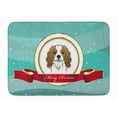 thumbnail image 1 of Carolines Treasures BB1534RUG Cavalier Spaniel Merry Christmas Machine Washable Memory Foam Mat, 1 of 4