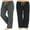 Black/Dark Grey Mel., variant on U2SKIIN 2 Pack Pajama Pants for Women, Soft Lounge Lightweight Sleep Pj Bottoms, (Black/Dark Grey Mel, M)