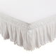 thumbnail image 1 of Matsuzay Decoración del hogar de cama elegante y duradera Elegante alrededor de la sábana con cenefa de cama Juegos de cama Blanco Rey de EE. UU. 78 x 80 pulgadas, 1 of 6