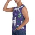 thumbnail image 3 of Xecao Cute Dog Print Men's Tank Top: Sleek Sleeveless Tee for Casual Sports and Beach Occasions-Medium, 3 of 7