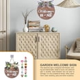 thumbnail image 4 of Advancent Placas de bienvenida de Año Nuevo de Acción de Gracias, patio trasero, puerta de entrada de jardín, letreros de colgantes, decoración Kits de decoración para fiestas Lazo Advancent HA065332-01, 4 of 6