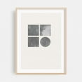 thumbnail image 2 of Minimalist Composition - Collage Geometric Minimalist Abstract Modern Art Black and White Mid-Century Modern Bauhaus Unframed Wall Art Print 24 x 32 inches, 2 of 72