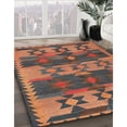 thumbnail image 2 of Ahgly Company Indoor Square Contemporary Rust Pink Southwestern Area Rugs, 4' Square, 2 of 6