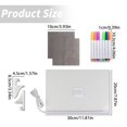 thumbnail image 3 of Oimcto Diy Colorful Wired Message Board 30*20Cm Package E (With Charging Head),7 Color Led Notepad Acrylic Board with Light 4 Led Drawing,Writing Board Marker Pen Lighting Rewritable Memo Board 5Ml, 3 of 9