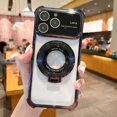 thumbnail image 1 of compatible iPhone 14 Plus MagSafe Holder Shockproof TPU Phone Case with Lens Film Cheap and fine, 1 of 4