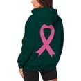 thumbnail image 5 of ZSQDM Women's Hoodies Sweatshirts Streetwear Zip Up Hoodie Breast Cancer Awareness Hoodies for Women Ribbon Graphic Full Zip Up Sweatshirt Oversized Fleece Jackets Clothes Polyester (M), 5 of 7