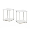 thumbnail image 4 of Mesa auxiliar Furinno Simplistic, juego de 2 unidades, color blanco/blanco, 4 of 6